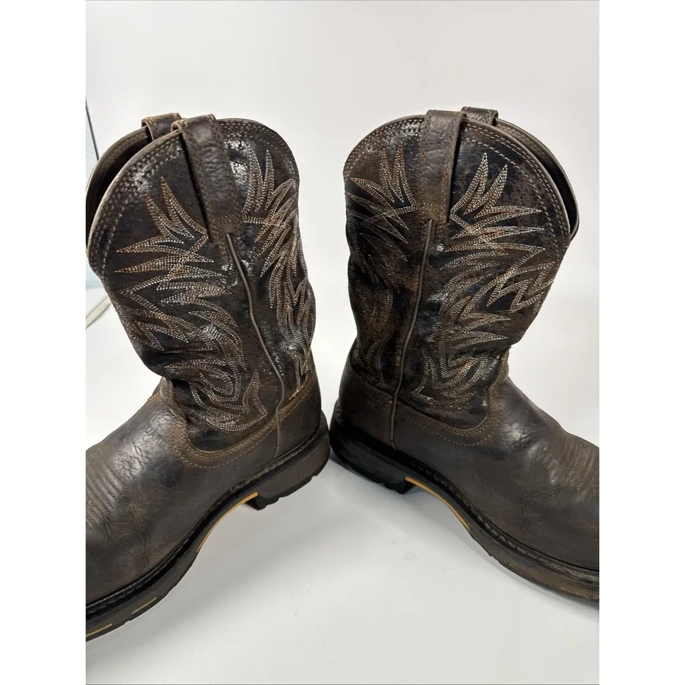 Ariat Workhog Met Guard Safety Boots Brown US M9.5 EE Brown Comp Toe